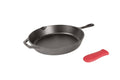 Lodge L10SK3ASHH41B Pre-Seasoned Cast Iron Skillet, Black, 12" D - image 1