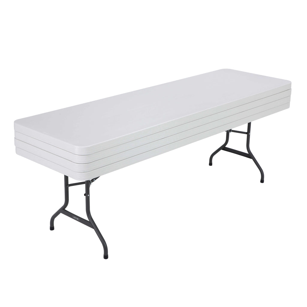Lifetime Combo Set of (4) 8 - Foot Rectangle Folding Tables & (32) Chairs, Indoor/Outdoor Use, White (80147) - image 21
