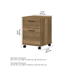 Bush Furniture Key West Mobile File Cabinet with 2 Drawers - image 23
