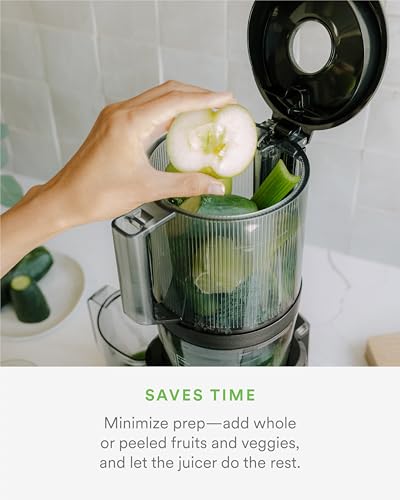 Nama J2 Cold Press Juicer – Self Feeding for Hands Free Operation with Wide Mouth Hopper for Whole Recipe Loading, Zero Waste Masticating Juicer For More Juice, Less Pulp – Easy Cleanup & Assembly: Home & Kitchen - image 5