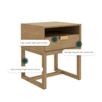 Nathan James Luke Wooden End Table with Storage Drawer and Open Cubby - image 10