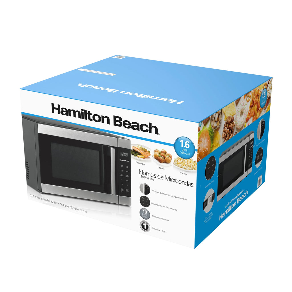 Hamilton Beach 1.6 cu ft Sensor Cook Countertop Microwave Oven in Stainless Steel - image 13