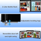 Mainstays 1.7 Cu. ft. Single Door Mini Refrigerator, Stainless Steel Look - image 4