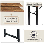 Modern Computer Desk with 5-Tier Shelves – Space-Saving Rotatable Workstation - image 16