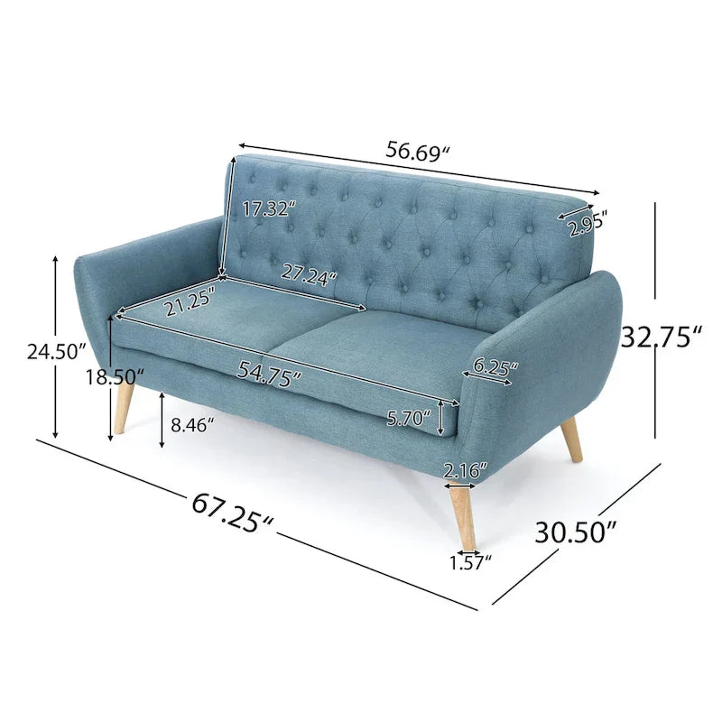 Christopher Knight Home Bernice Petite Sofa in Mid-Century Modern Style - image 23