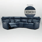 104" 3-Color Genuine Leather Power Reclining Sectional Sofa with Zero Gravity Feature, USB & USB-C Ports, and 2 Stationary Armless Chairs - image 21