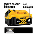 20V MAX Lithium-Ion Cordless Brushless 4 Tool Combo Kit with (2) 4.0Ah Batteries, Charger, and Kit Bag - image 6