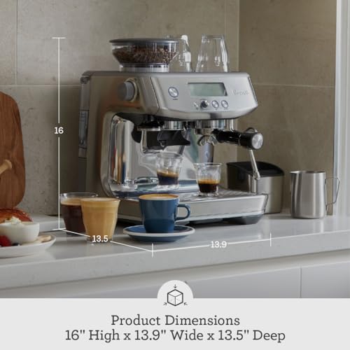 Breville the Barista Pro Espresso Machine with Grinder & Milk Frother, Espresso Maker with Seconds Heat Up, RM BES878BSS, Brushed Stainless Steel (Certified Remanufactured): Home & Kitchen - image 6