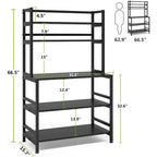 5-Tier Kitchen Baker's Rack with Storage - Microwave Oven Cart - image 22