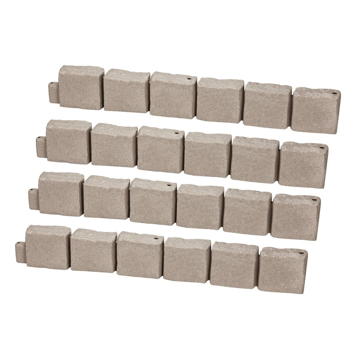 Fake Stone Landscape Edging 46.8x3.9 in Lawn Edging Border Fade - Resistant No Dig - image 7