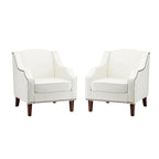 Set of 2 Lucretius Armchairs with Nailhead Trim by HULALA HOME - image 3