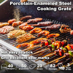 Upgraded 4 Burner BBQ Propane Gas Grill with Cast Iron Grates & Side Stove, 44,000 BTU Stainless Steel Burner Barbecue Grill for Patio, Camping, Outdoor Cooking. - image 24