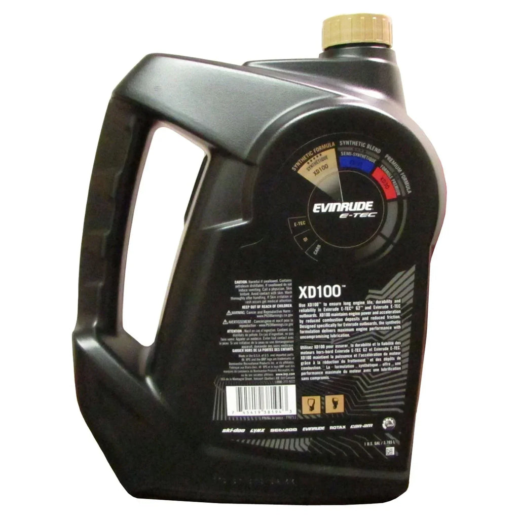 Johnson Evinrude/OMC XPS Marine XD100 Oil Gallon 3 Pack 779711, 0779711, 0764357 - image 2