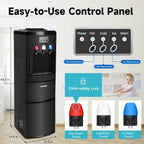 ICEPURE Water Dispenser with Ice Maker, 3-in-1 Hot and Cold Water Cooler with Built-in Bullet Ice Maker Machine, 26.5lbs/24H, Top Loading for 3-5 Gallon Bottle, Child Safety Lock, Black - image 7