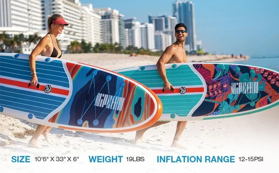 Niphean Inflatable Stand Up Paddle Board with SUP Accessories - image 3