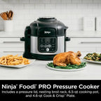 Ninja® Foodi® 10 in 1 6.5 Quart Pro Pressure Cooker Air Fryer Multicooker, Stainless, OS300: Home & Kitchen - image 5