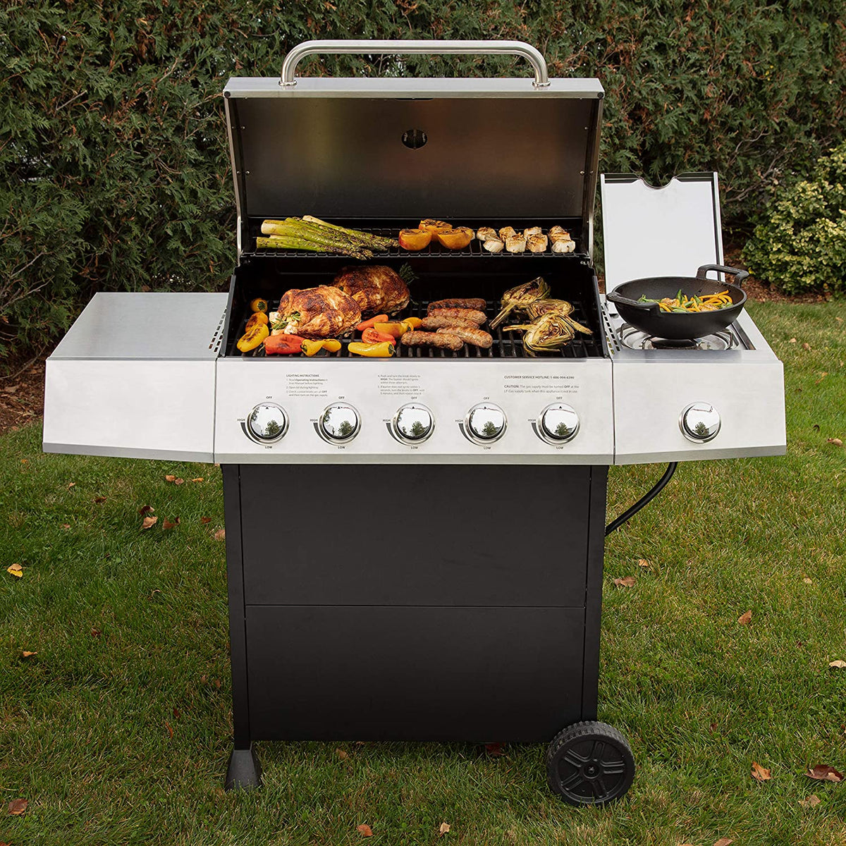 CGG-8500 Five-Burner Gas Grill with Side Burner - image 4