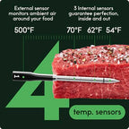 CHEF iQ Sense Smart Wireless Meat Thermometer with 3 Ultra Thin Probes, Unlimited Range Bluetooth Meat Thermometer, Digital Food Thermometer - image 3