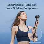 Portable Handheld Fan,Speed(1-100) Adjustable Turbo Mini Fan,5000mAh Battery Rechargeable Personal Fan with Metal Body,Digital Display,Gifts for Women Men Travel/Camping/Outdoor-Grey - image 19