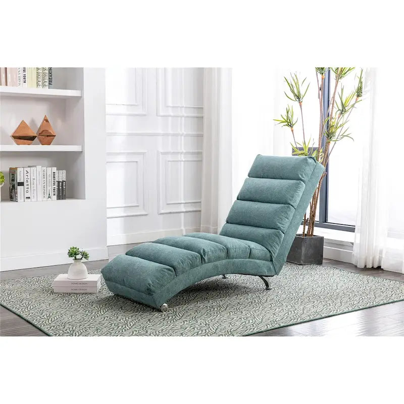 Linen Indoor Chaise Lounge Chair - Dimensions: 58.27" x 21.65" x 34.25" - image 16