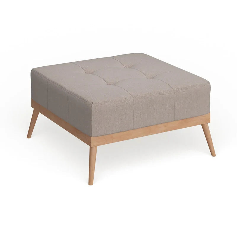 Christopher Knight Home Carson Lund Mid-Century Tufted Fabric Square Ottoman - image 15