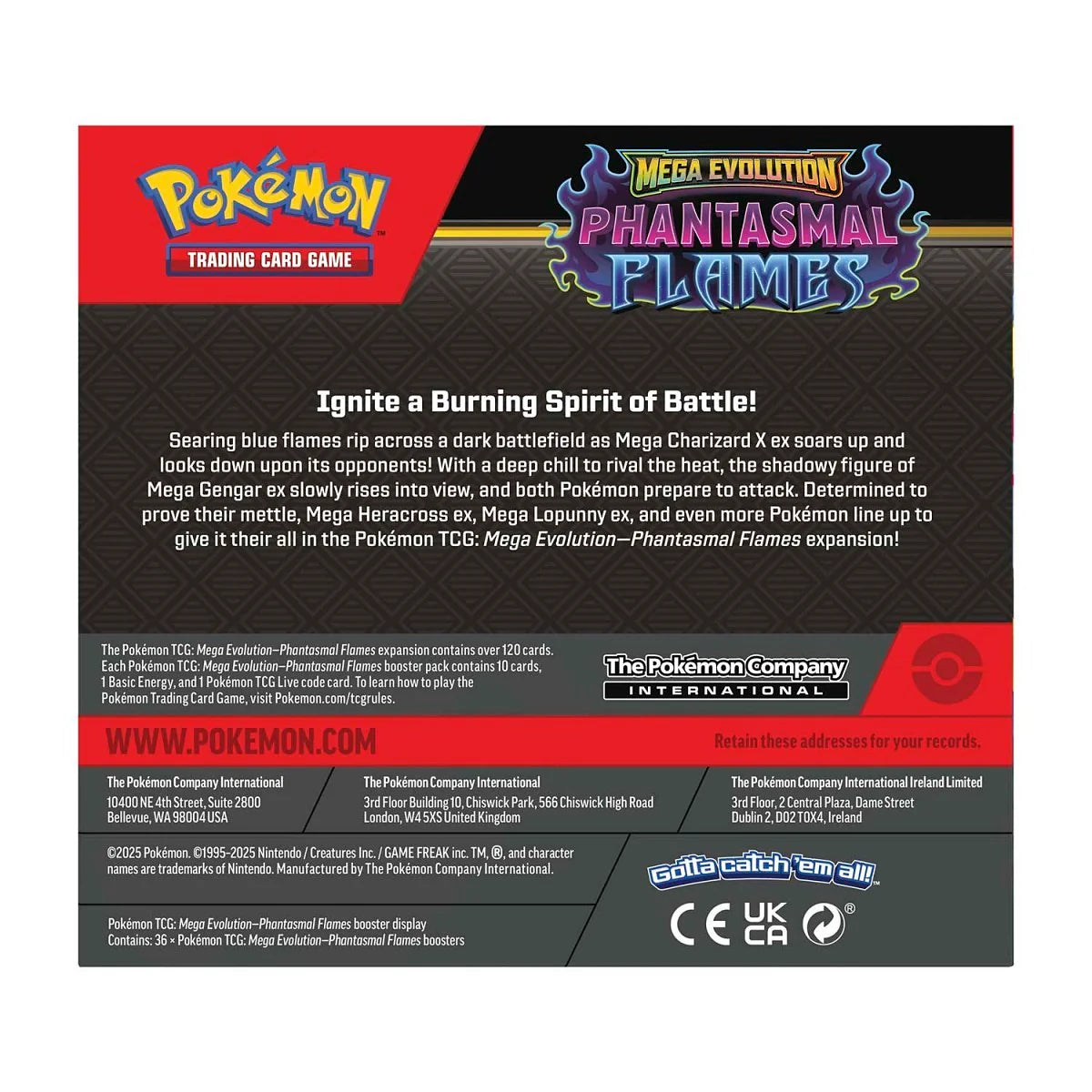 Pokmon TCG: Mega Evolution-Phantasmal Flames Booster Display Box (36 Packs) - image 4