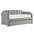 iNSPIRE Q Modern Chareau Glam Grey Velvet Daybed - image 10