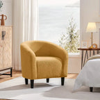 Yaheetech Club Chair Accent Barrel Chair Upholstered Arm Chair - image 33