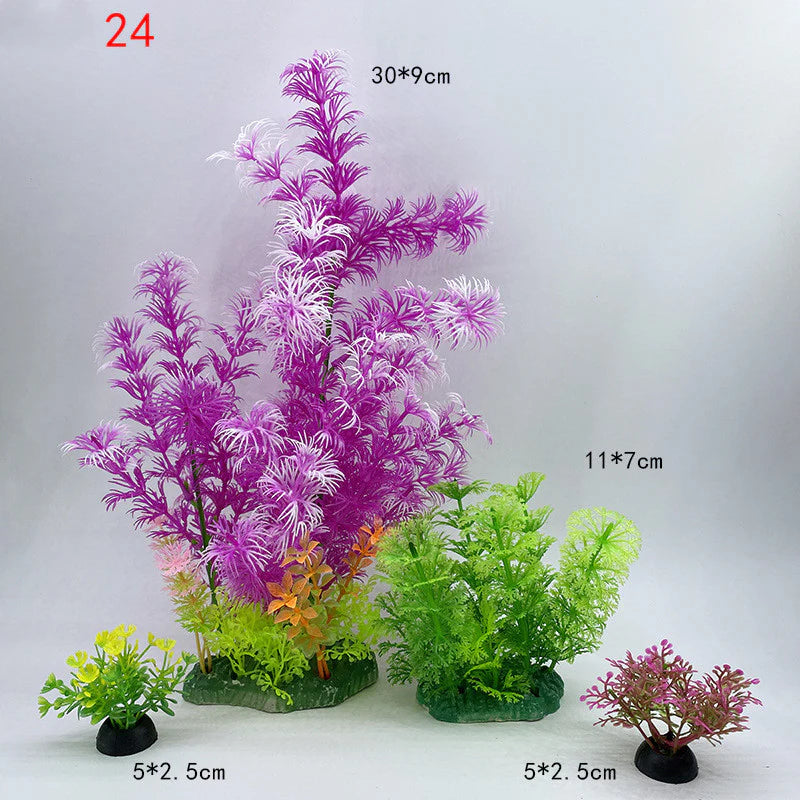Fish Tank Decoration Simulation Water Plant Artificial Aquarium Landscaping Decor - image 14