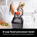 Ninja Blender, Mega Kitchen System, 1500W, 4 Functions for Smoothies, Processing, Dough, Drinks & More, with 72 Blender Pitcher, 64 Processor Bowl, 2 Nutri Cups + Lids, Black, BL770 - image 6