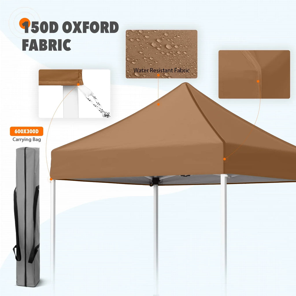 EAGLE PEAK 5x5 Pop up Canopy Tent Instant Outdoor Canopy Easy Set - up Straight Leg Folding Shelter（blue） - image 122