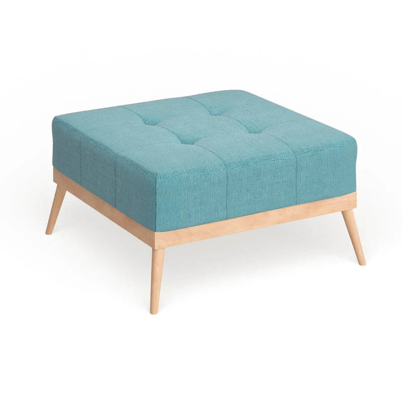 Christopher Knight Home Carson Lund Mid-Century Tufted Fabric Square Ottoman - image 11
