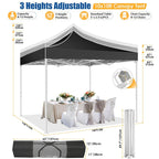 HOTEEL 10x15 Heavy Duty Canopy Tent ,Pop up Canopy for Parties Wedding,Commercial Easy up Gazebo with Roller Bag,UV 50+ &,White - image 16