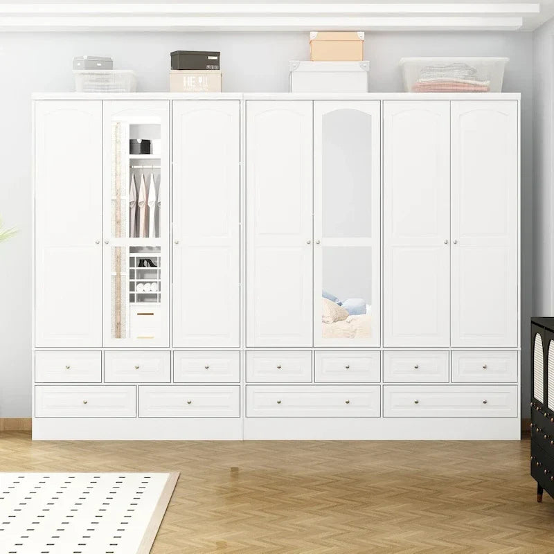 78.7H Combo Twin Wardrobe Set: Stylish and Functional Armoires for Your Closet - image 6
