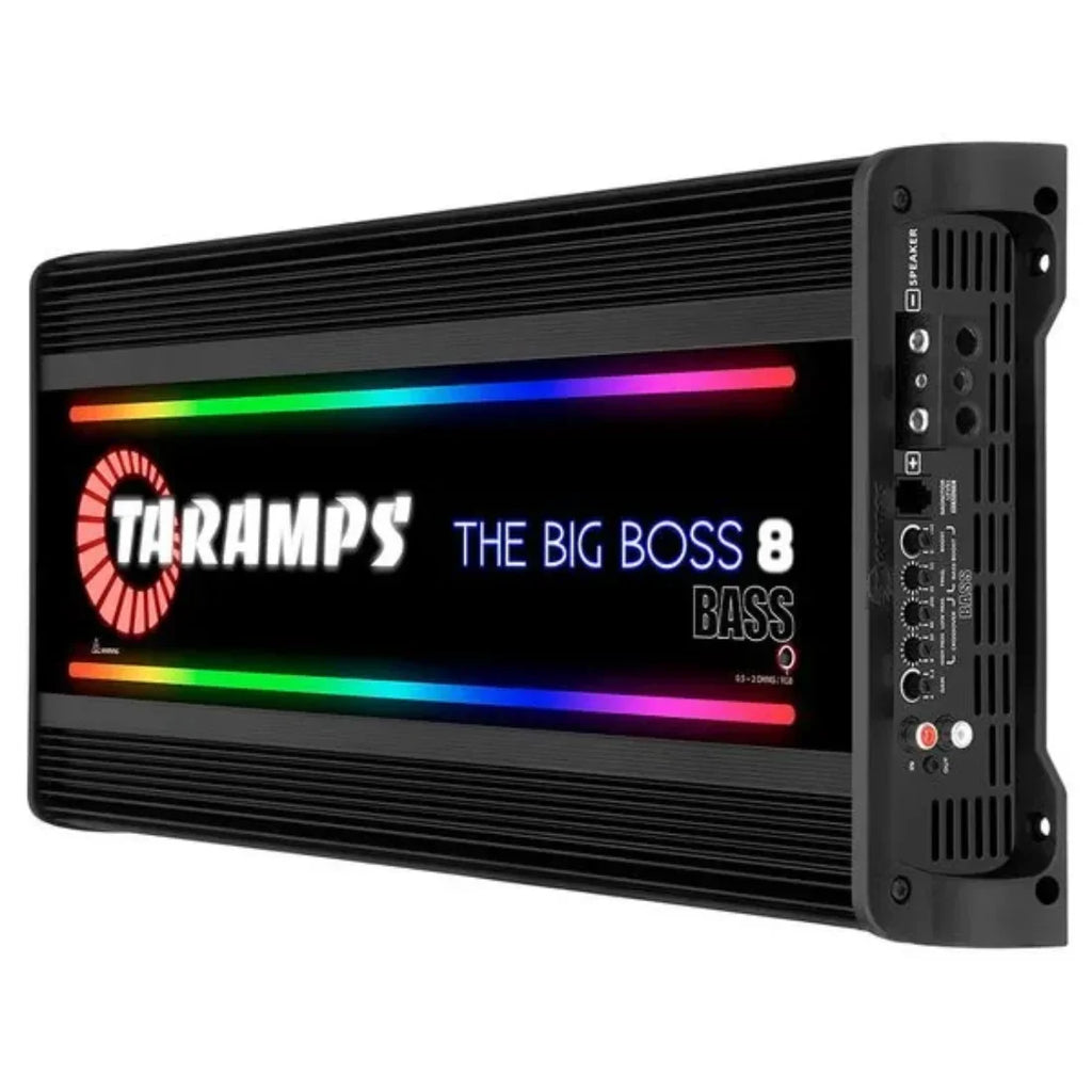 Taramps THE BIG BOSS 8 BASS BLACK 1 - CH 8000W RMS 0.5 - 2 Ohms RGB Car Amplifier - image 3