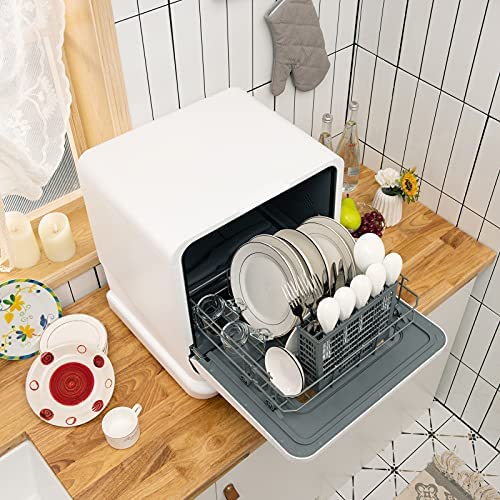 COSTWAY Portable Countertop Dishwasher, with 7.5L Openable Water Tank - image 9