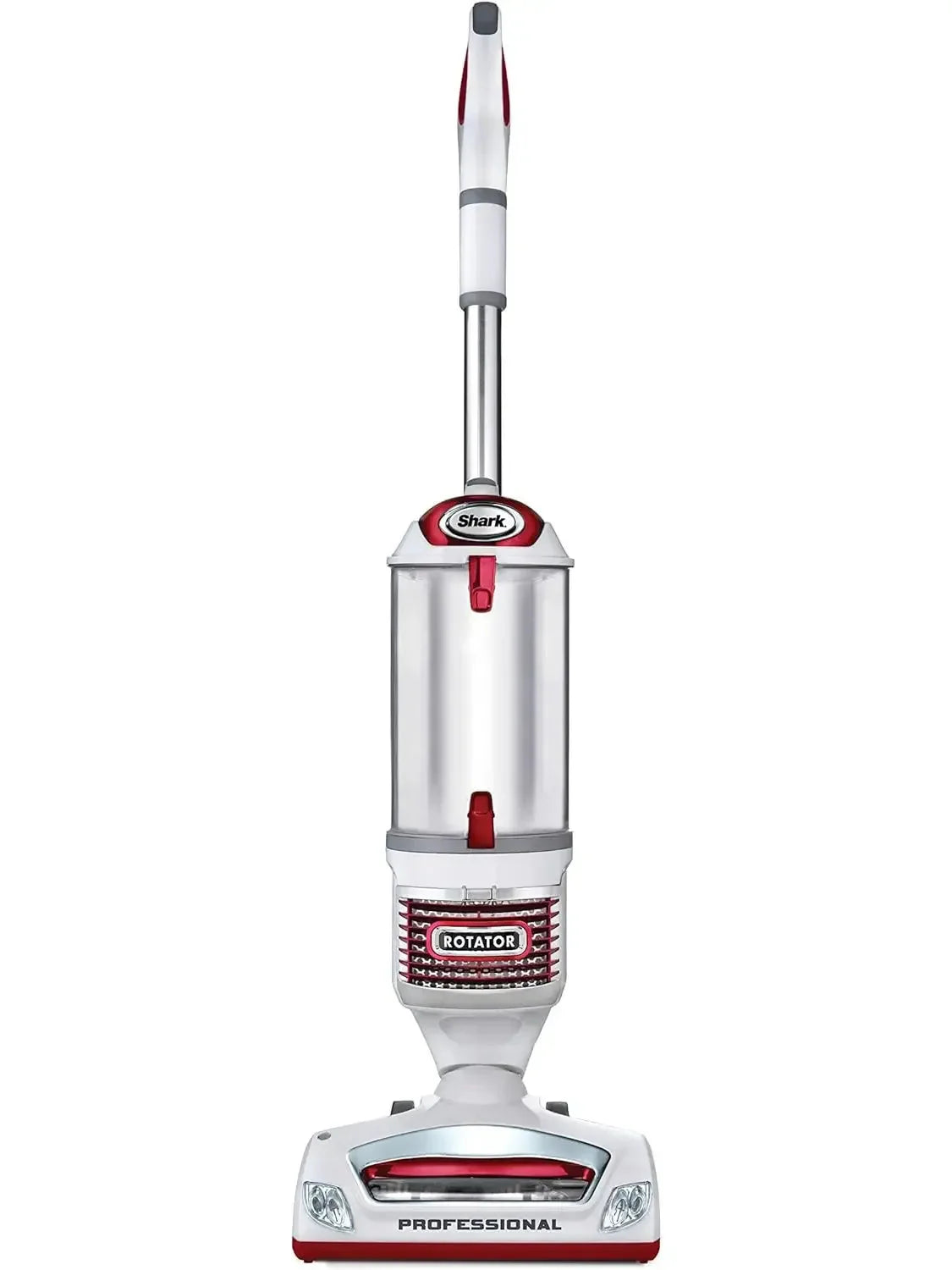 Shark NV501 Rotator Professional Lift-Away Upright Vacuum with HEPA Filter, Swivel Steering, LED Headlights, Wide Upholstery Tool, Dusting Brush & Crevice Tool, White/Red, 12, 18, 14. - image 1