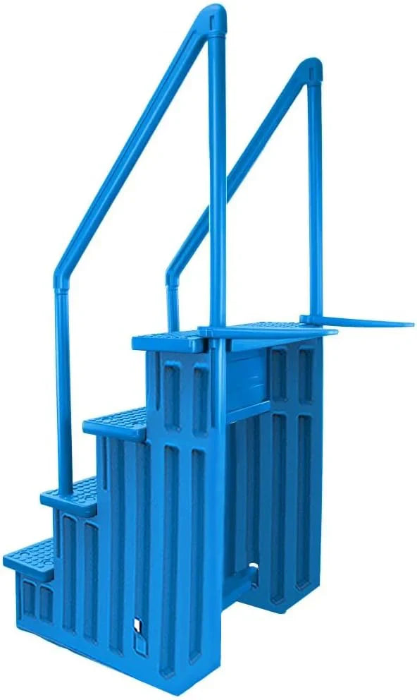 Select Anti-Slip in-Pool Steps / Gray / for Above Ground Swimming Pools / Can Mount to Decks 48" to 54" H / Safety Stairs Capacity Up to 300 lbs - image 14