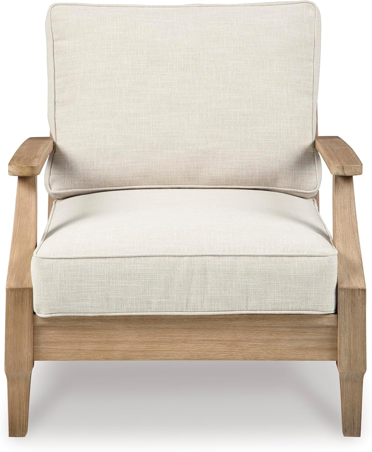 Signature Design by Ashley Clare View Coastal Outdoor Patio Eucalyptus Sofa with Cushions, Beige - image 34