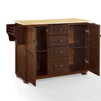 Kitchen Island Cart with Drawers Cabinets and Storage Rack on Wheels - image 7