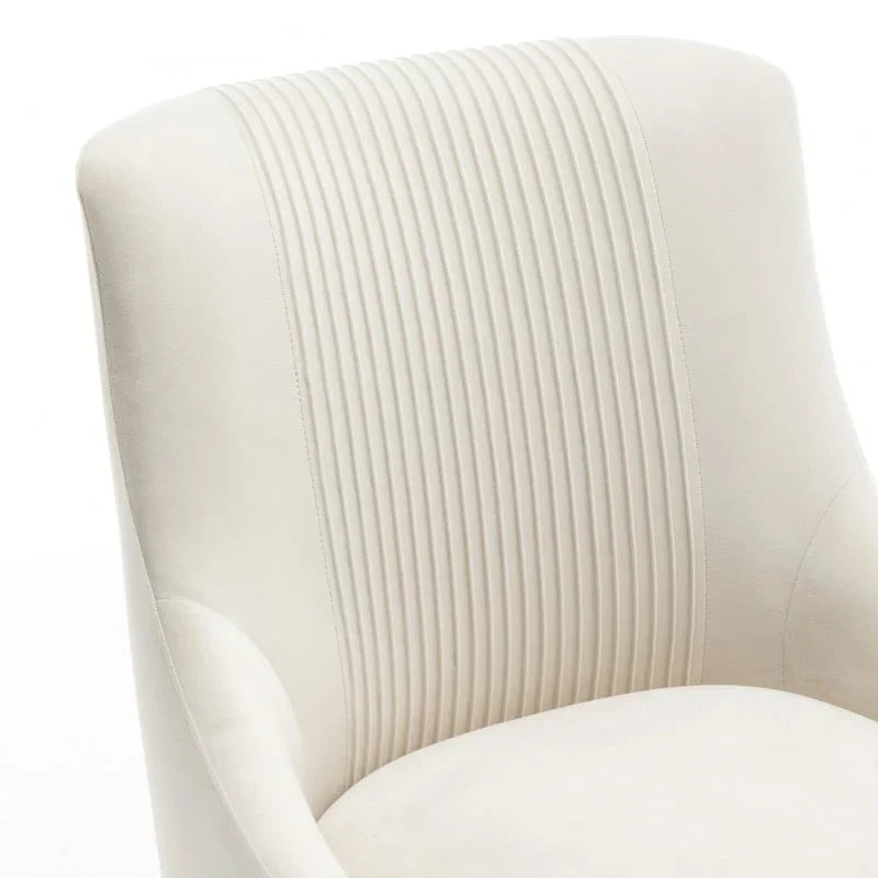 SEYNAR Set of 4 Modern Glam Boucle Velvet Dining or Vanity Chairs with Rear Handle - image 18