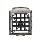 3 Pieces Outdoor Swivel Rocker Patio Chairs, 360 Degree Rocking Patio Conversation Set - image 10