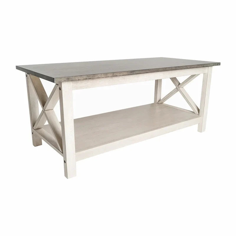 Classic Solid Wood Farmhouse Coffee Table - image 27