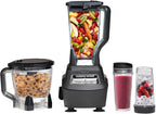 1500W Blender & Processor, 72oz Pitcher, 64oz Bowl, 16oz To-Go Cups, Black - image 1