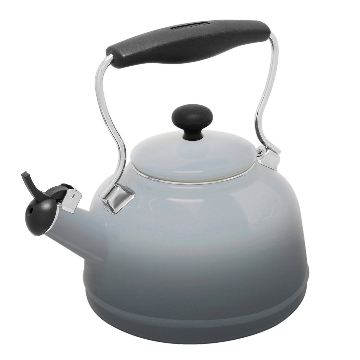 Chantal Lake Grey Enamel-on-Steel 1.7 Quart Vintage Teakettle - image 1