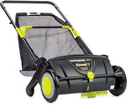 21-Inch Width Leaf & Grass Push Lawn Sweeper, Black - image 1