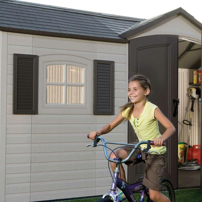 Side Entry 15 ft. W x 8 ft. D Plastic Storage Shed - image 2