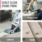 Hoover SmartWash+ Automatic Carpet Cleaner for Carpets and Upholstery, Deep Cleaning Carpet Shampoo, Carpet Deodorizer and Pet Stain Remover FH52000, Turquoise - image 6