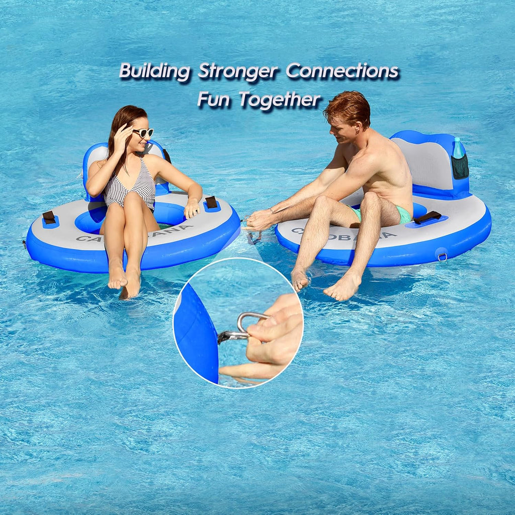 Round Floating Ring Hammock - Heavy Duty Inflatable Raft - image 59
