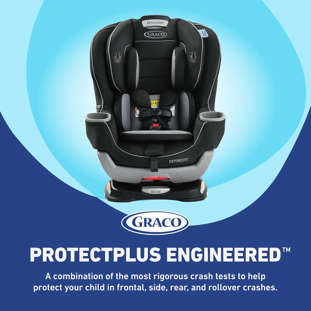 Extend2Fit Convertible Baby Car Seat, Rear and Forward Facing, Adjustable Extension Panel for Extra Legroom, Gotham - image 4